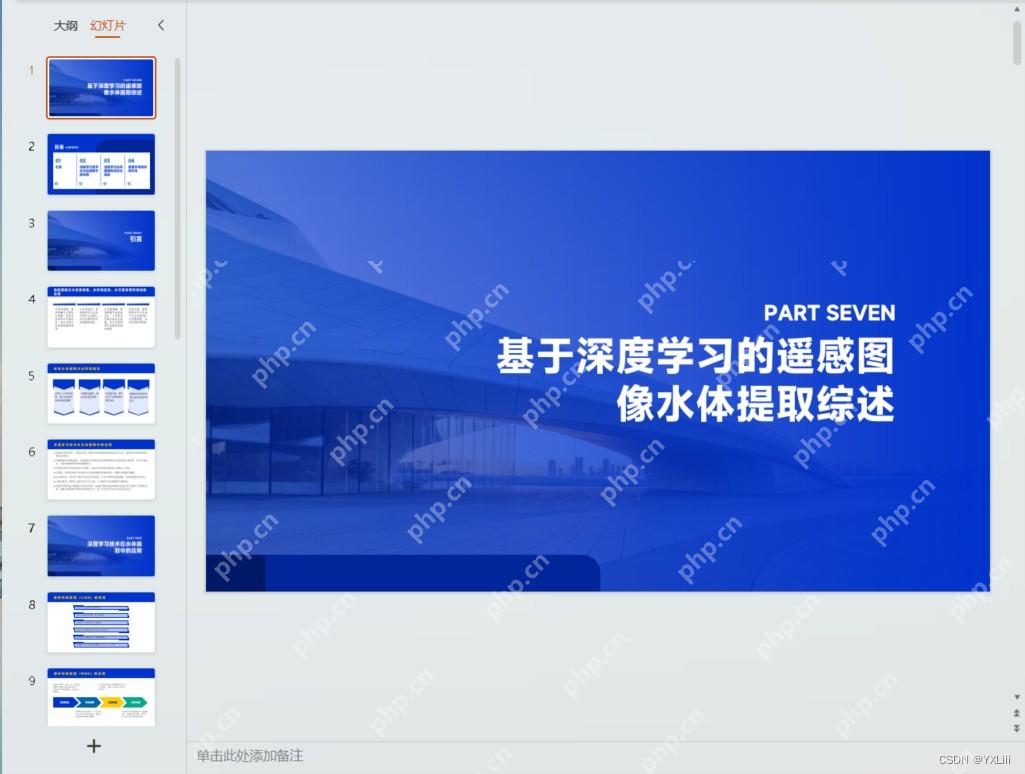 WPS AI 生成 PPT 页面结果界面