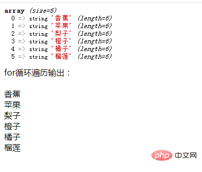 php中for循环能不能遍历数组