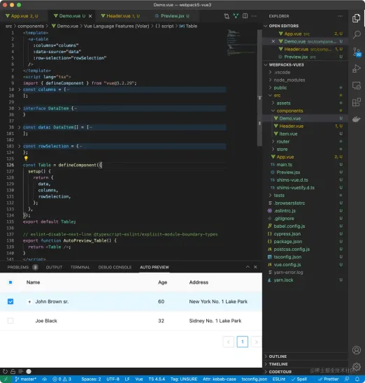 1647518469419648.png VSCode プラグイン共有: Vue/React コンポーネントのリアルタイム プレビュー用プラグイン