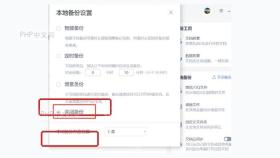 WPS本地备份设置窗口底部查看本地备份存储位置