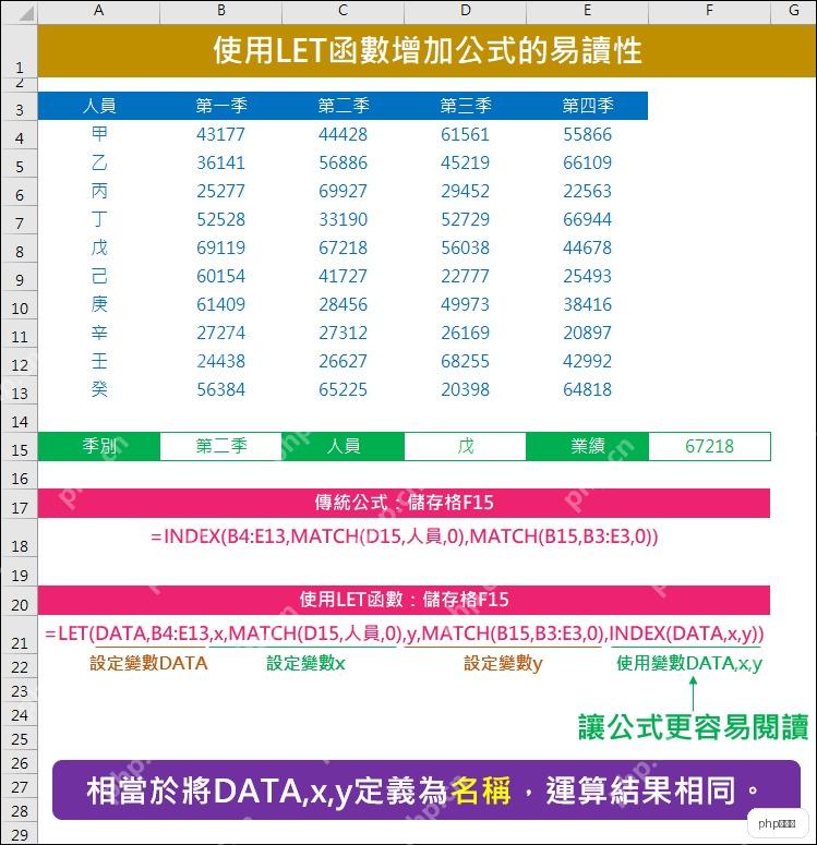 Excel传统INDEX和MATCH公式改写成LET函数