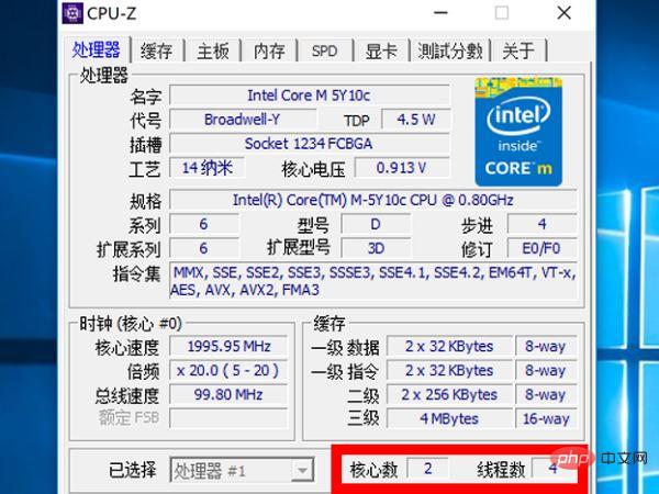 CPU のコアとスレッドの数は何を意味しますか?