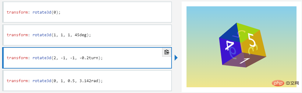 css3屬性控制旋轉的程式碼是什麼