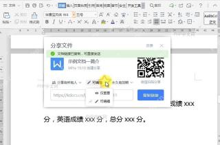WPS如何修改WPS云文档编辑权限?中间操作