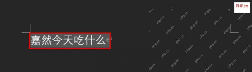 Word 中选中文字后准备调整字号的界面