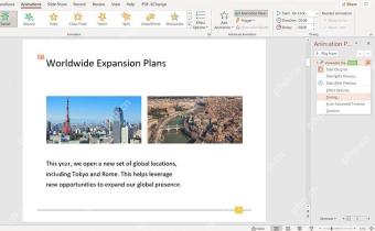 PowerPoint 动画窗格中查看形状动画和计时设置