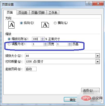 How to adjust EXCEL printing beyond the page range