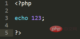 What does php end with?