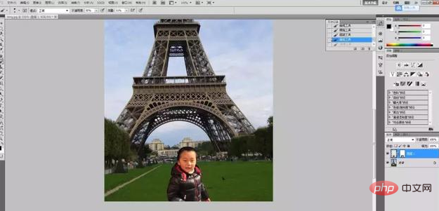 How to merge two photos in ps