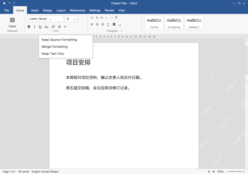 模拟 Word Windows 完整窗口:少量内容用复制粘贴,先选格式策略