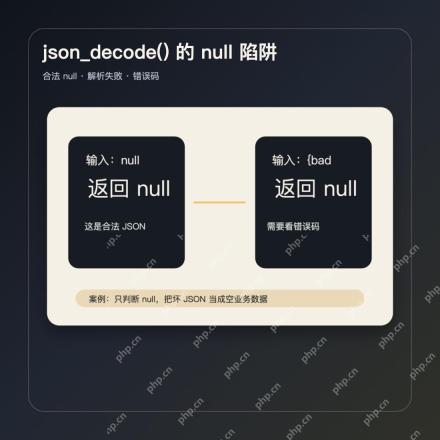 PHP json_decode null 和错误码排查案例