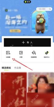 醒图导入带天空照片