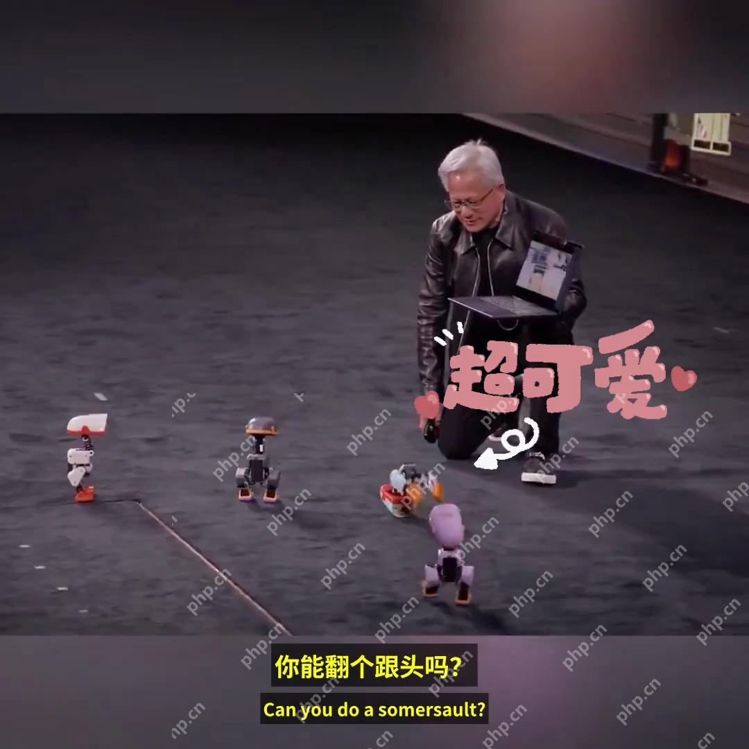 Microduck在真实舞台上执行翻滚动作