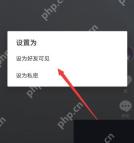 抖音设置为弹窗中的好友可见选项