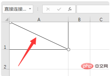 How to type when an Excel table is divided into two slashes