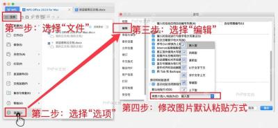 在 WPS 选项窗口确认默认图片布局设置