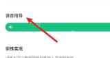 Keep 语音指导开启状态,用于确认训练中的语音提示