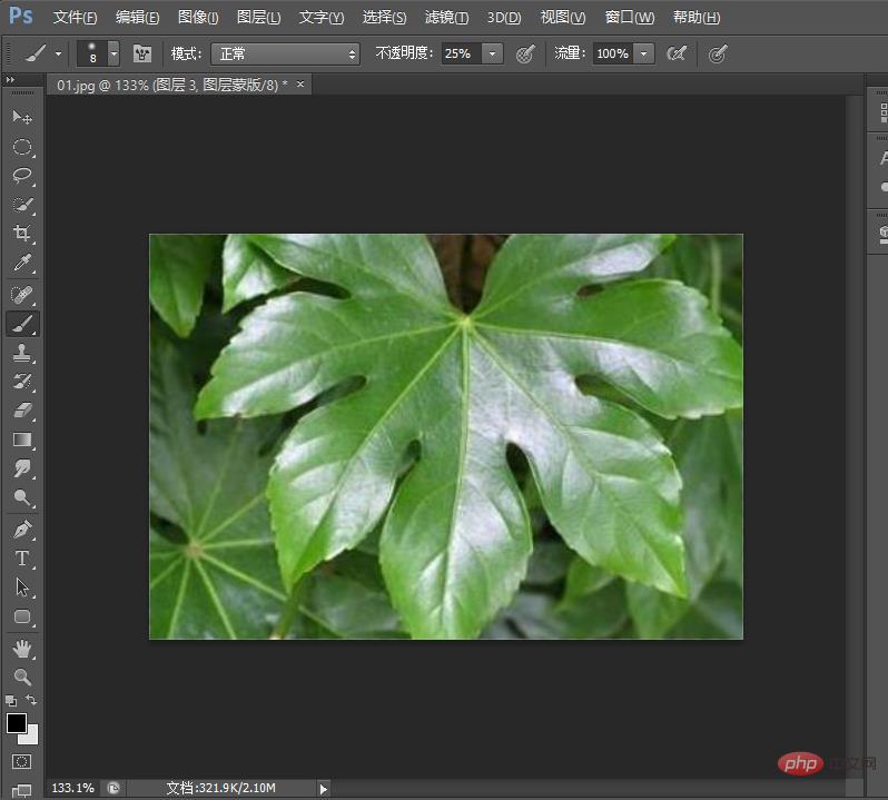 Teach you how to use PS to draw realistic water drop effects on leaves (share)