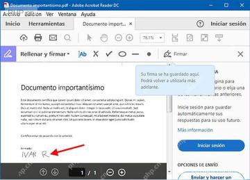 Adobe Acrobat Reader DC PDF 页面签名位置，服务放置和调整签名步骤