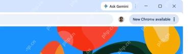 Chrome 新版本可用提示界面