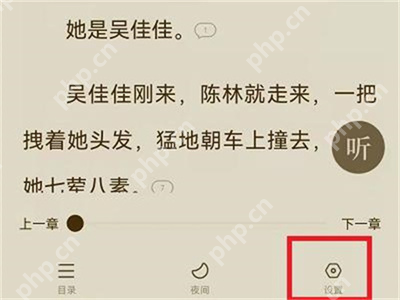 番茄小说阅读页设置入口_番茄免费小说怎么调整自动阅读速度_番茄免费小说自动阅读速度设置方法 - php中文网