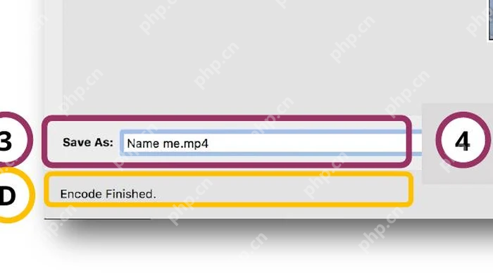 HandBrake 主窗口底部状态栏显示 Encode Finished 完成状态