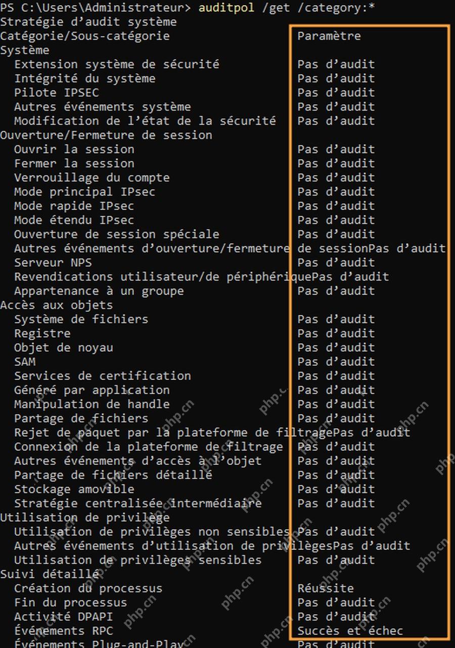 Win11怎么备份并还原审核策略_Auditpol配置迁移方法 - php中文网