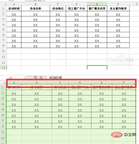 如何讓表格大小一樣