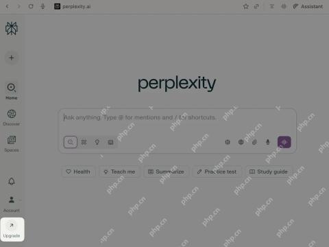 Perplexity首页Learn Mode入口