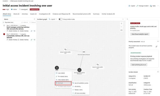 Microsoft Defender XDR 事件攻击故事图谱