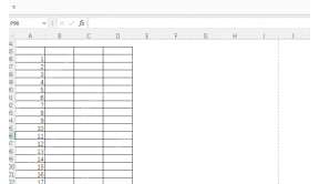 Excel 表格中间显示分页符虚线