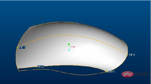 What are the detailed steps for drawing a mouse in ProE?