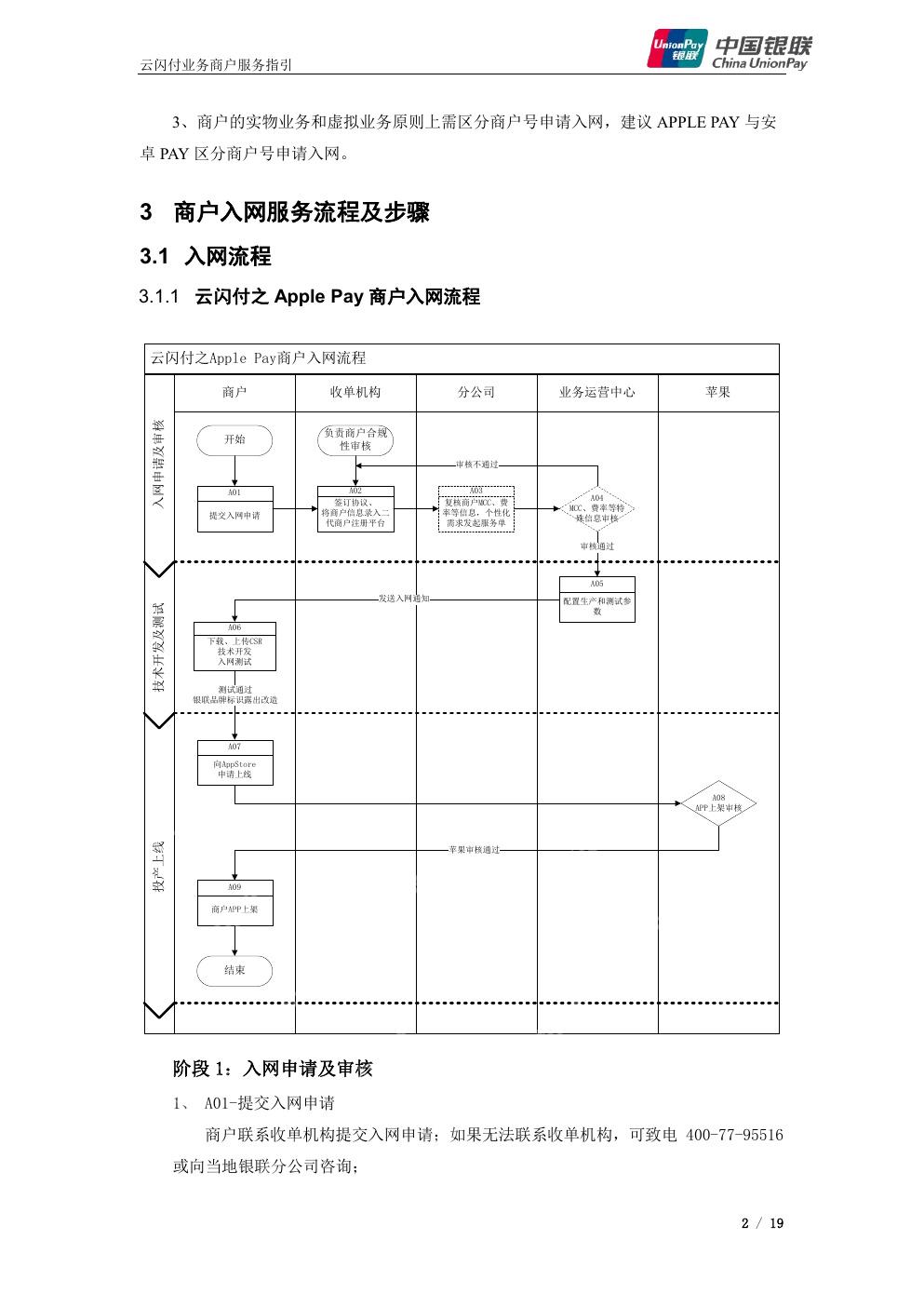 中国银联商户服务指引要求商户联系收单机构