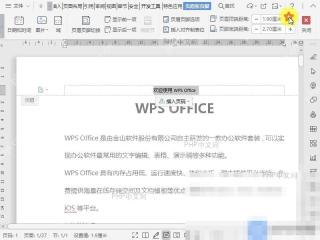 设置页眉内容的对齐方式并查看位置