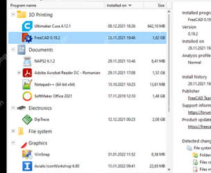 Total Uninstall Windows 程序列表显示名称、安装时间和大小列。