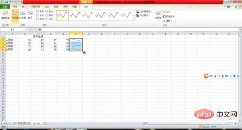 How to create mini charts in Excel in 2007