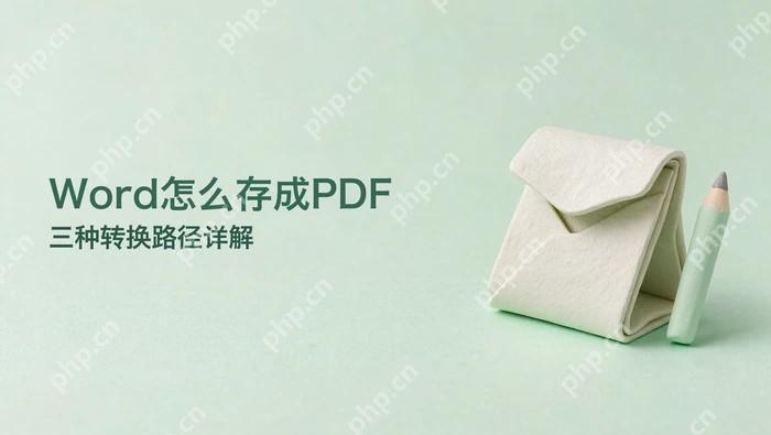 Word文档如何保存为PDF?三种常用转换路径详解封面图