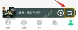 QQ音乐播放队列按钮