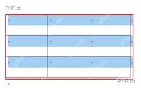 Word 表格中已选中的表格行,用于调整行高