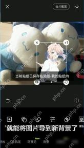 醒图抠图后应用页面,用于确认提取人物结果