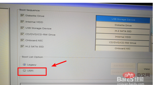 dellu disk boot bios settings