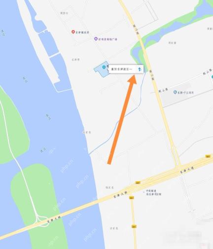 高德地图中选取地图上的目标位置,准备查看或分享坐标