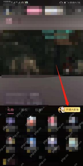 B站直播间礼物面板和大航海入口