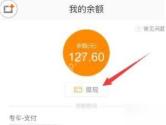 滴滴出行我的余额页面显示账户余额金额
