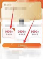 需要使用前,按页面选择面额后点“立即充值”。