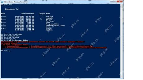 Windows PowerShell 未给 Program Files 路径加引号而产生参数错误