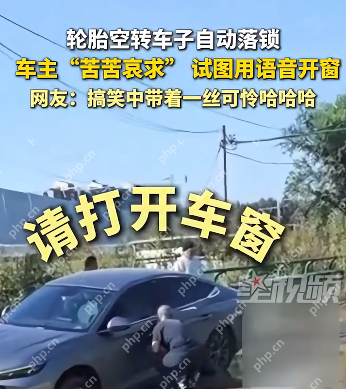 智能汽车的尴尬时刻:车轮空转自动落锁,车主隔窗与AI“对话” - php中文网