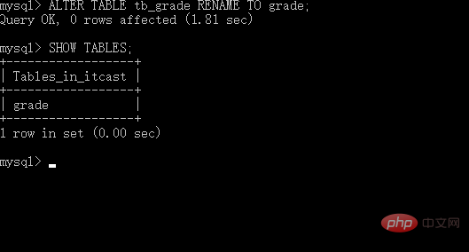 mysql modify data table name