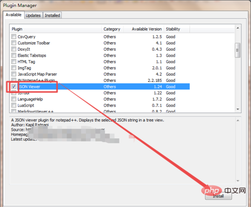 How to format json in notepad