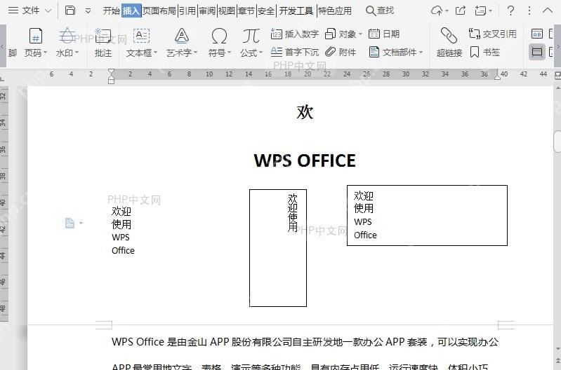 WPS如何在文档中插入特殊字符?入口位置